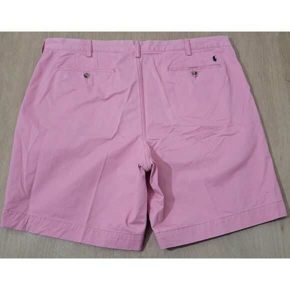 Polo Ralph Lauren Shorts Mens Size 42x9" Chino Golf Light Pink Stretch Pony - Picture 3 of 12